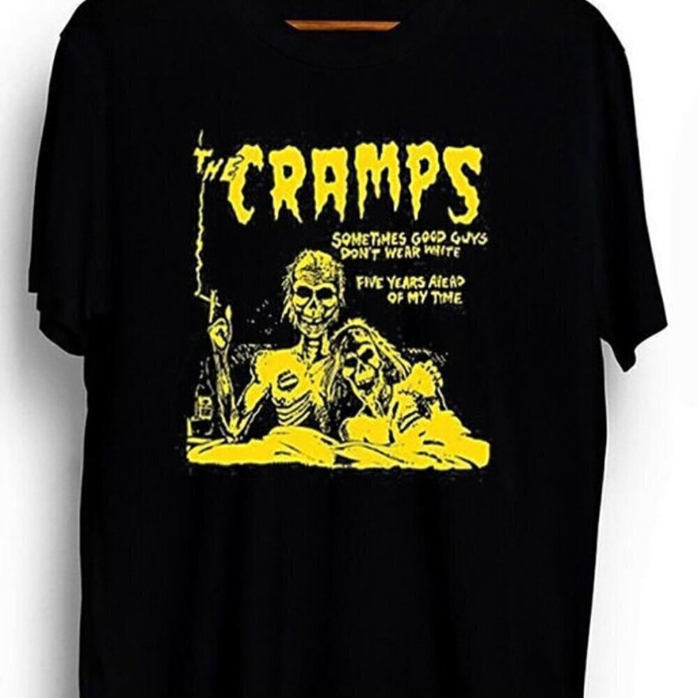 The Cramps 9s Rock Band Graphic T-Shirt Punk Rock Music Fan Gift Shirt .